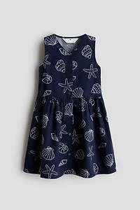 Patterned Seersucker Dress