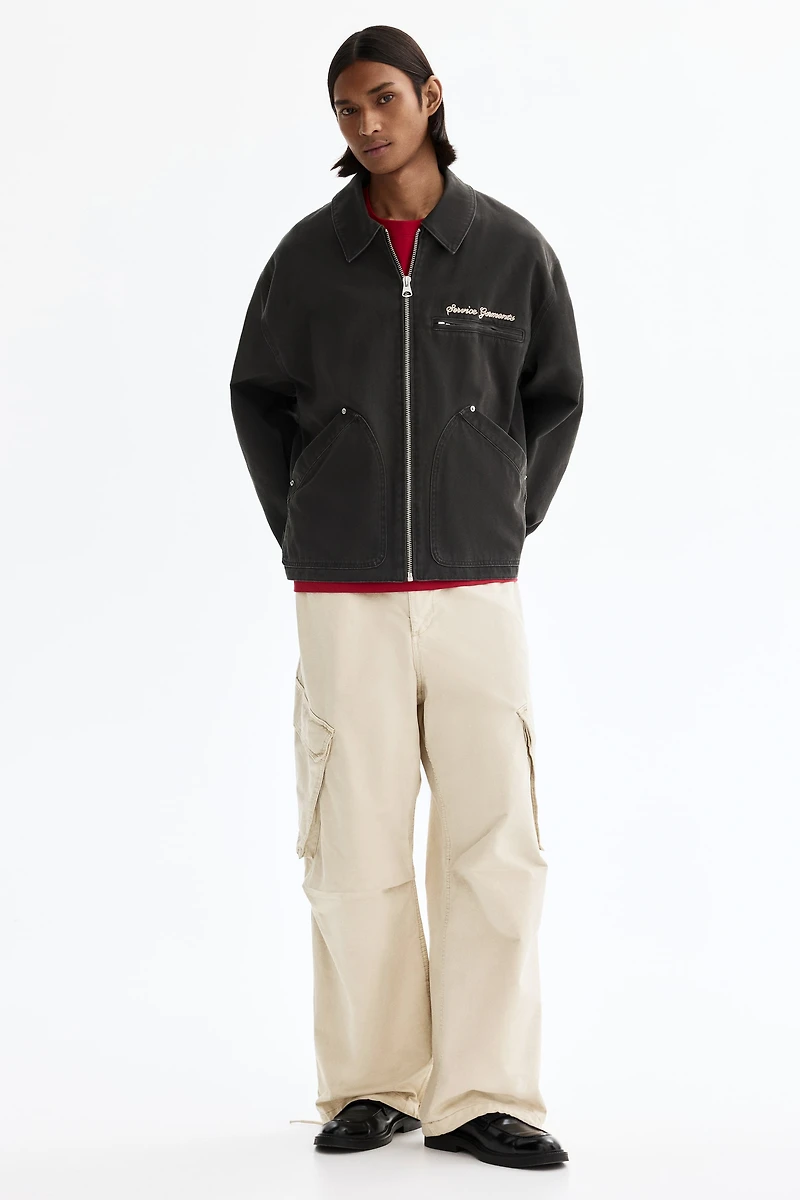 Pantalon cargo ample