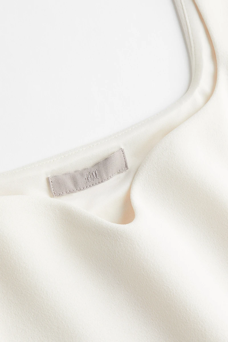 Sweetheart-neckline Top