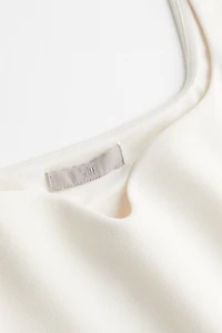Sweetheart-neckline Top