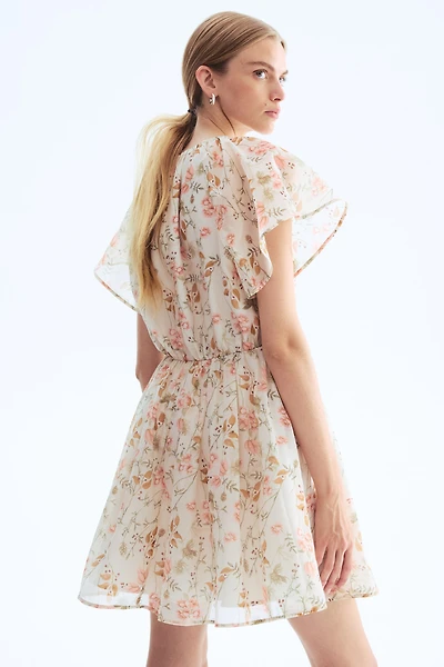 Butterfly-Sleeved Dress