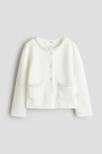 Bead-Detail Cardigan