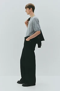 T-shirt coupe classique en fin tricot