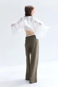 Linen-Blend Pants