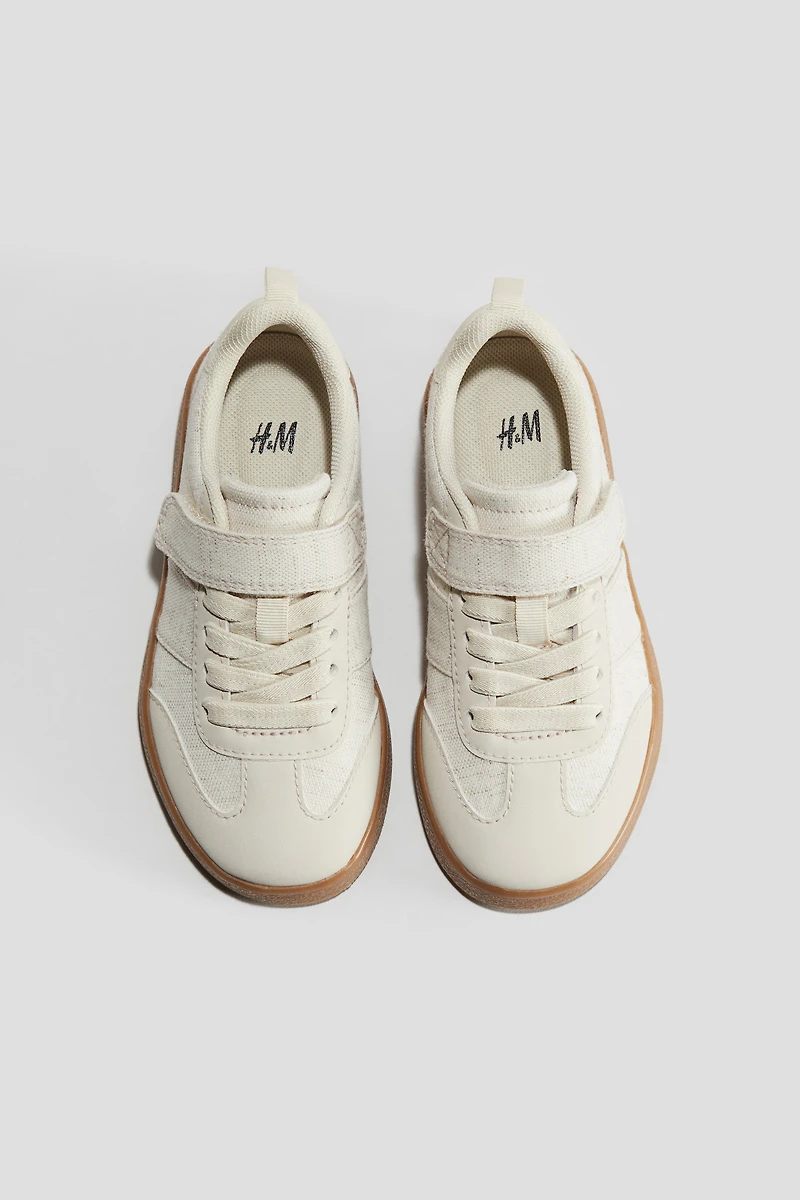 Linen-Blend Sneakers