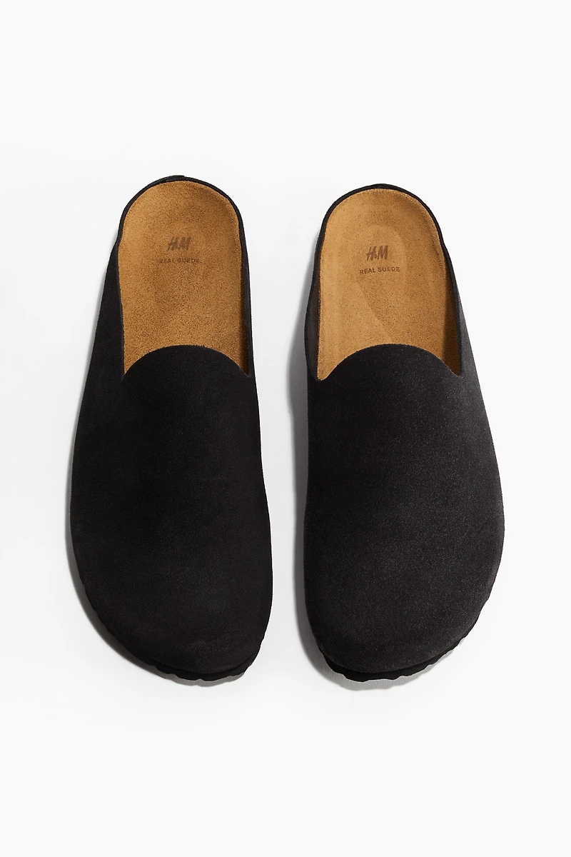 Suede Mules