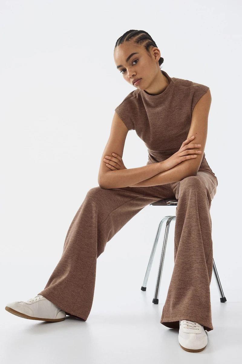 Straight-Leg Jersey Pants