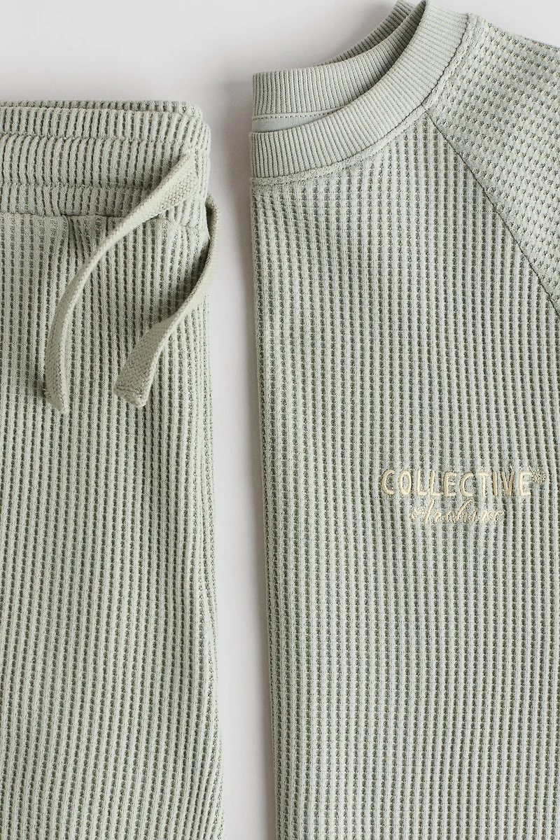 Ensemble 2 pièces en jersey gaufré