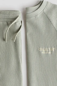 Ensemble 2 pièces en jersey gaufré