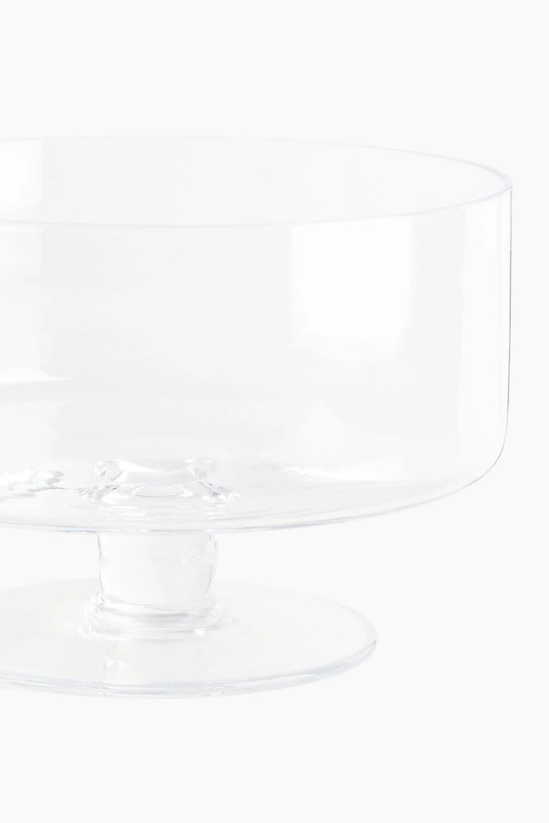 Mouth-Blown Glass Serving Bowl