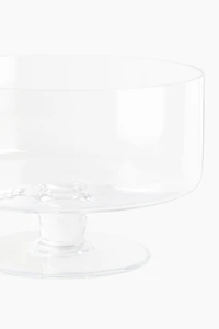 Mouth-Blown Glass Serving Bowl