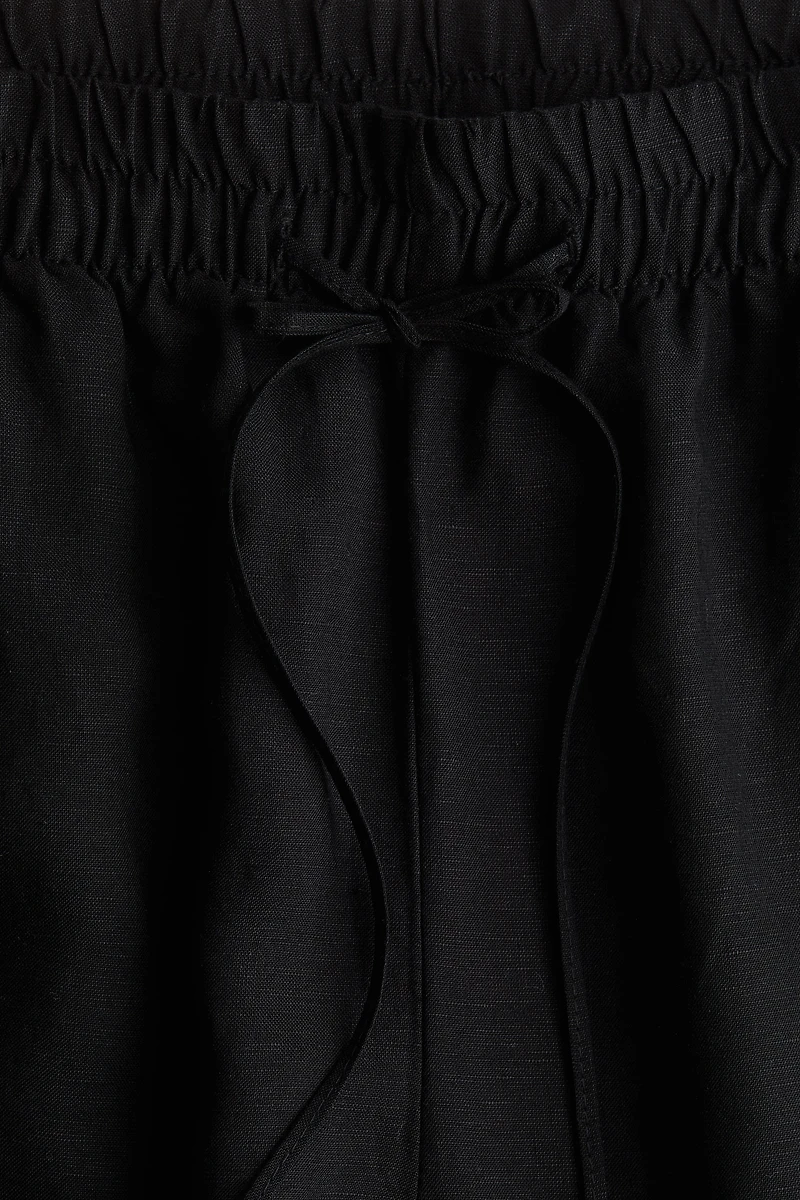 Linen-Blend Pants