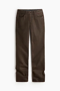 Jean enduit à jambes droites