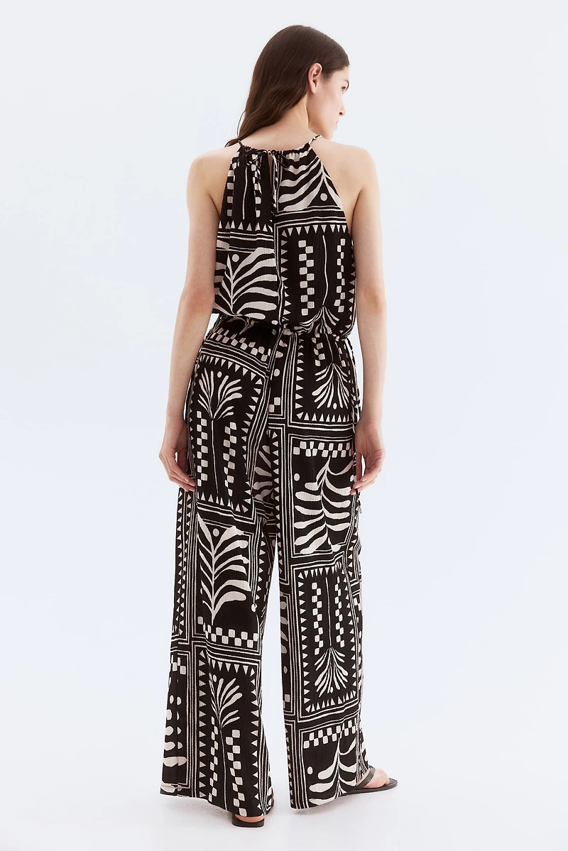 Textured Jersey Jumpsuit