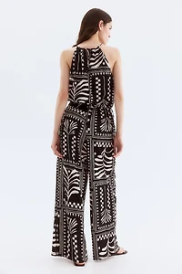 Textured Jersey Jumpsuit