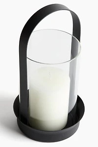 Glass Hurricane Candle Holder