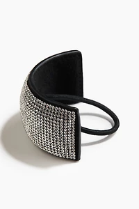 Appliquéd hair elastic