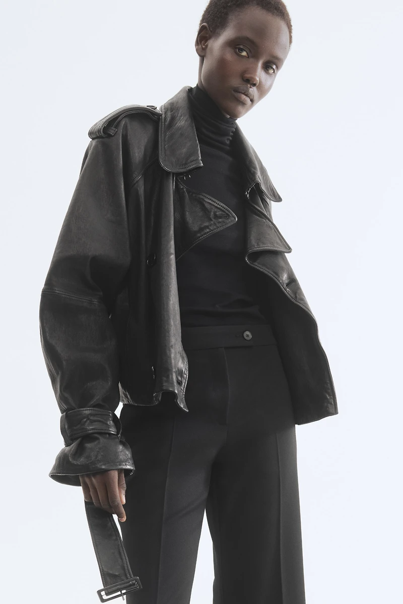 Bootcut Ankle-Length Pants