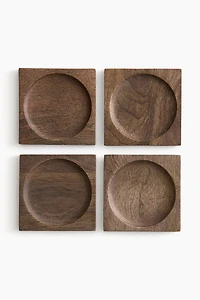 4-Pack Wooden Coasters