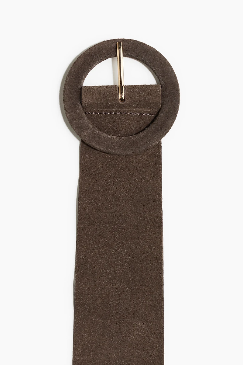 Suede waist belt