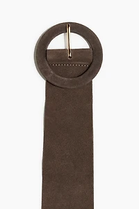 Suede waist belt