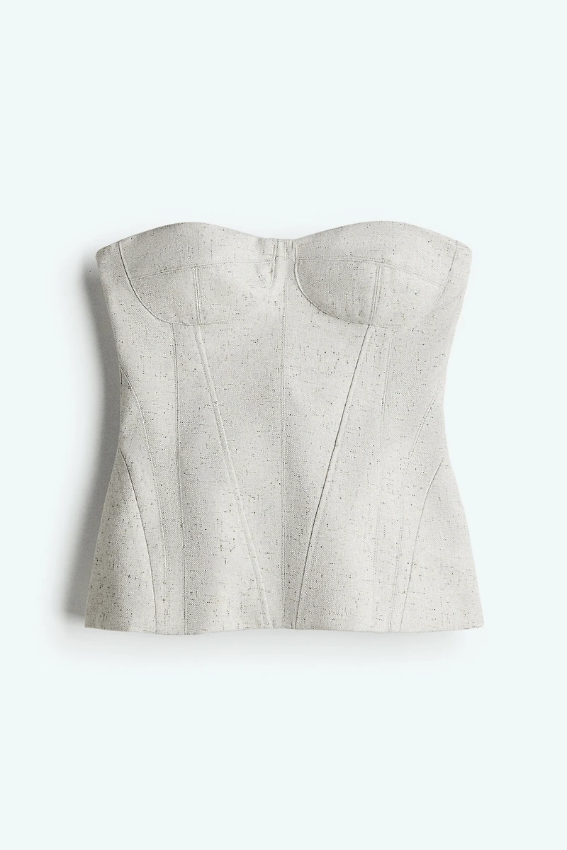 Haut bustier en sergé