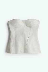 Haut bustier en sergé
