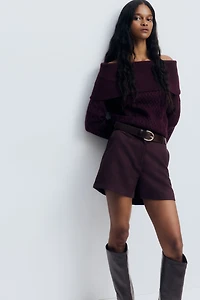 Off-the-Shoulder Sweater