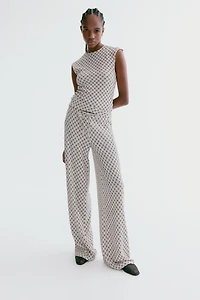 Pantalon en jersey texturé