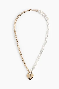 Two-Tone Pendant Necklace