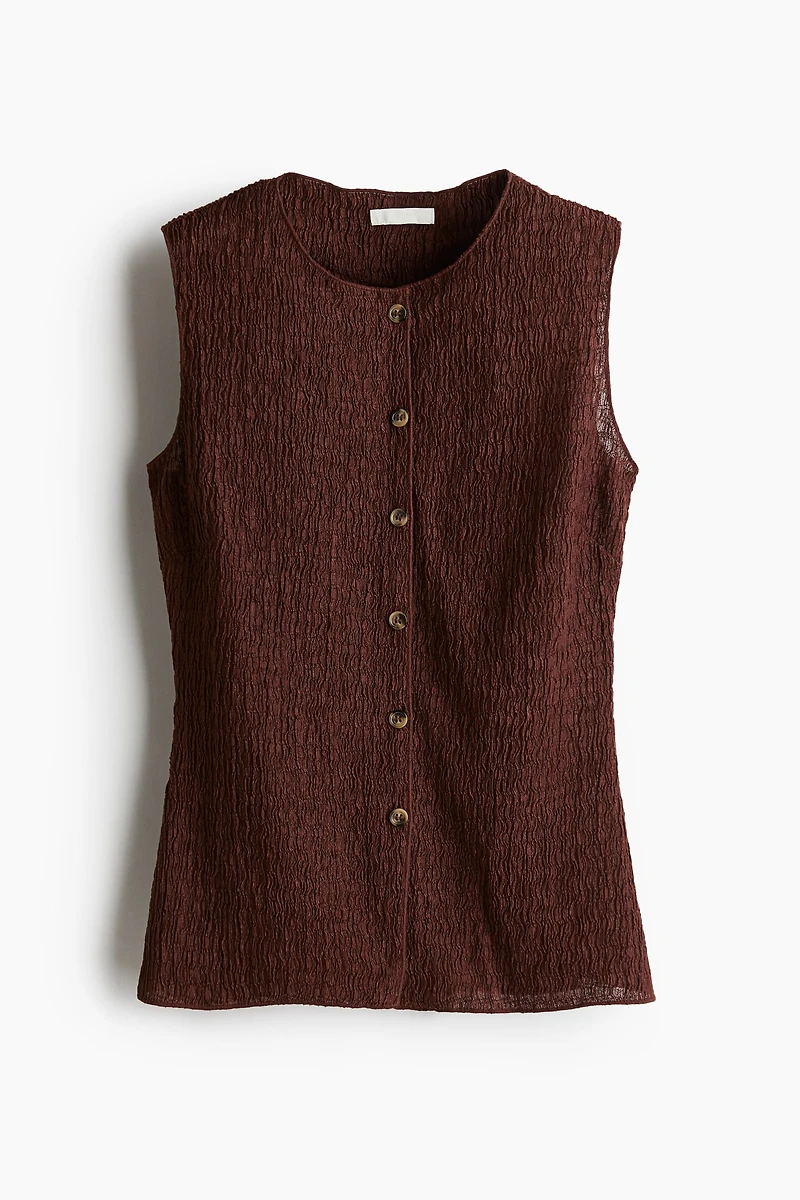 Textured Jersey Vest