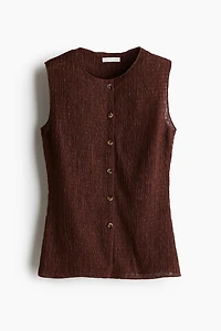 Textured Jersey Vest