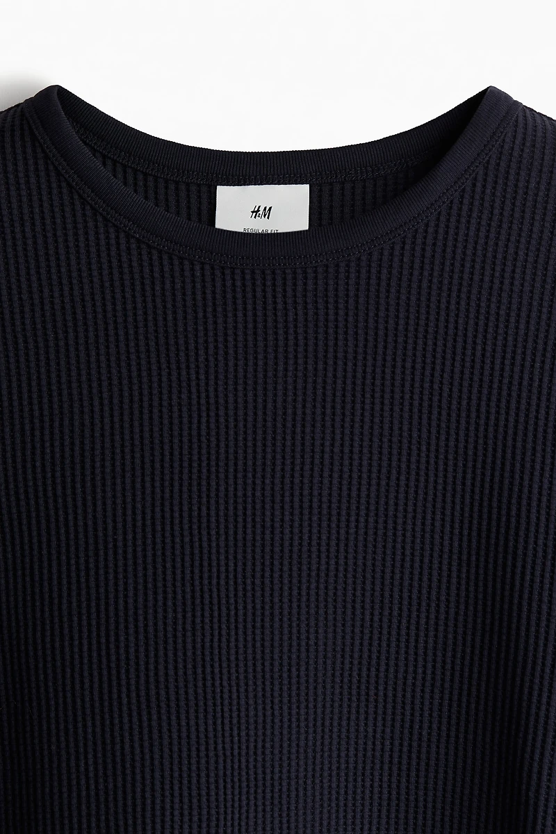 T-shirt gaufré Coupe Classique