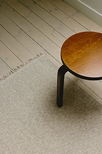 Small Cotton Rug with Fringe