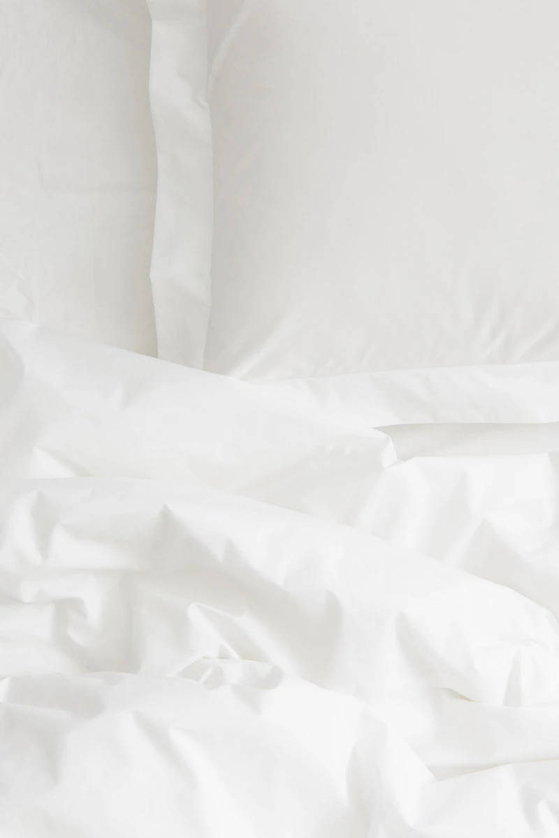 Enveloppe de couette lit simple en percale coton