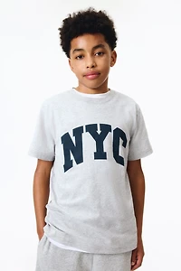 Printed cotton T-shirt