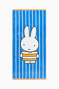 Terry Bath Towel with Printed Motif