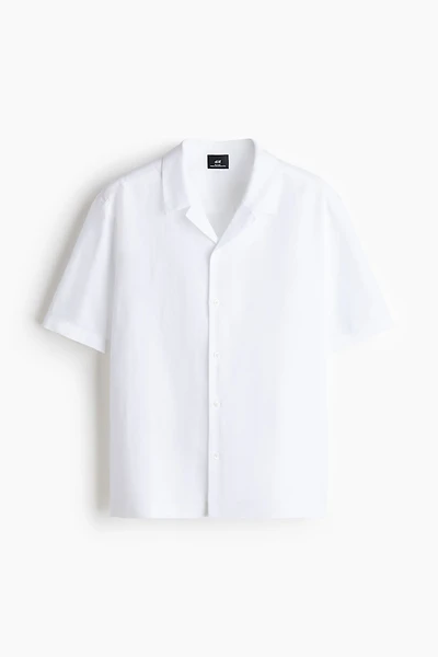 Relaxed-Fit Linen-Blend Resort Shirt
