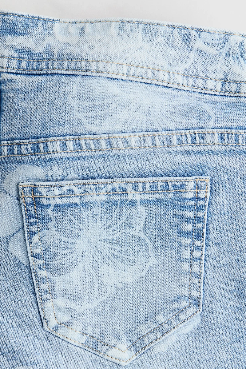 Denim Wrap Skort