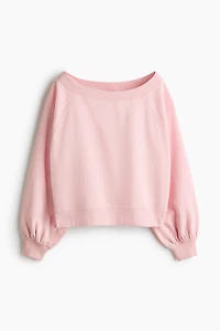 Off-the-Shoulder Sweatshirt
