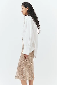 Lyocell-Blend Pencil Skirt