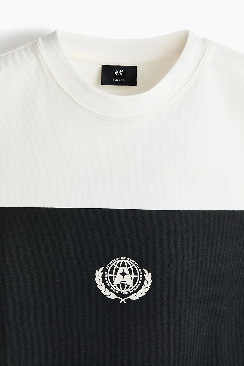 T-shirt imprimé grande taille