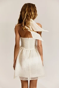 Embroidered Halterneck Dress