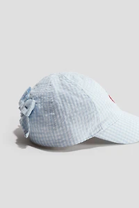 Appliquéd Cotton Cap