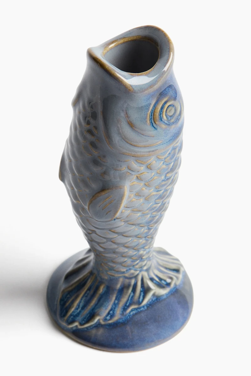 Stoneware Candlestick