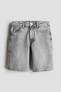 Loose-Fit Denim Shorts