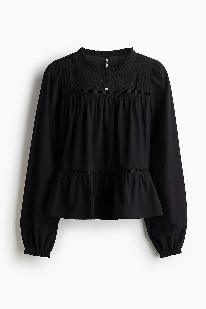 Embroidered Cotton Blouse