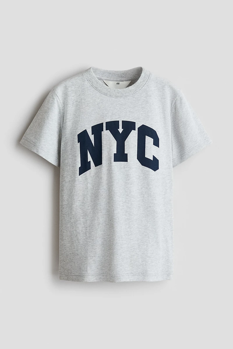 Printed cotton T-shirt