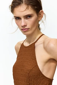 Textured Jersey Dress