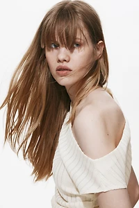 Textured One-Shoulder Top